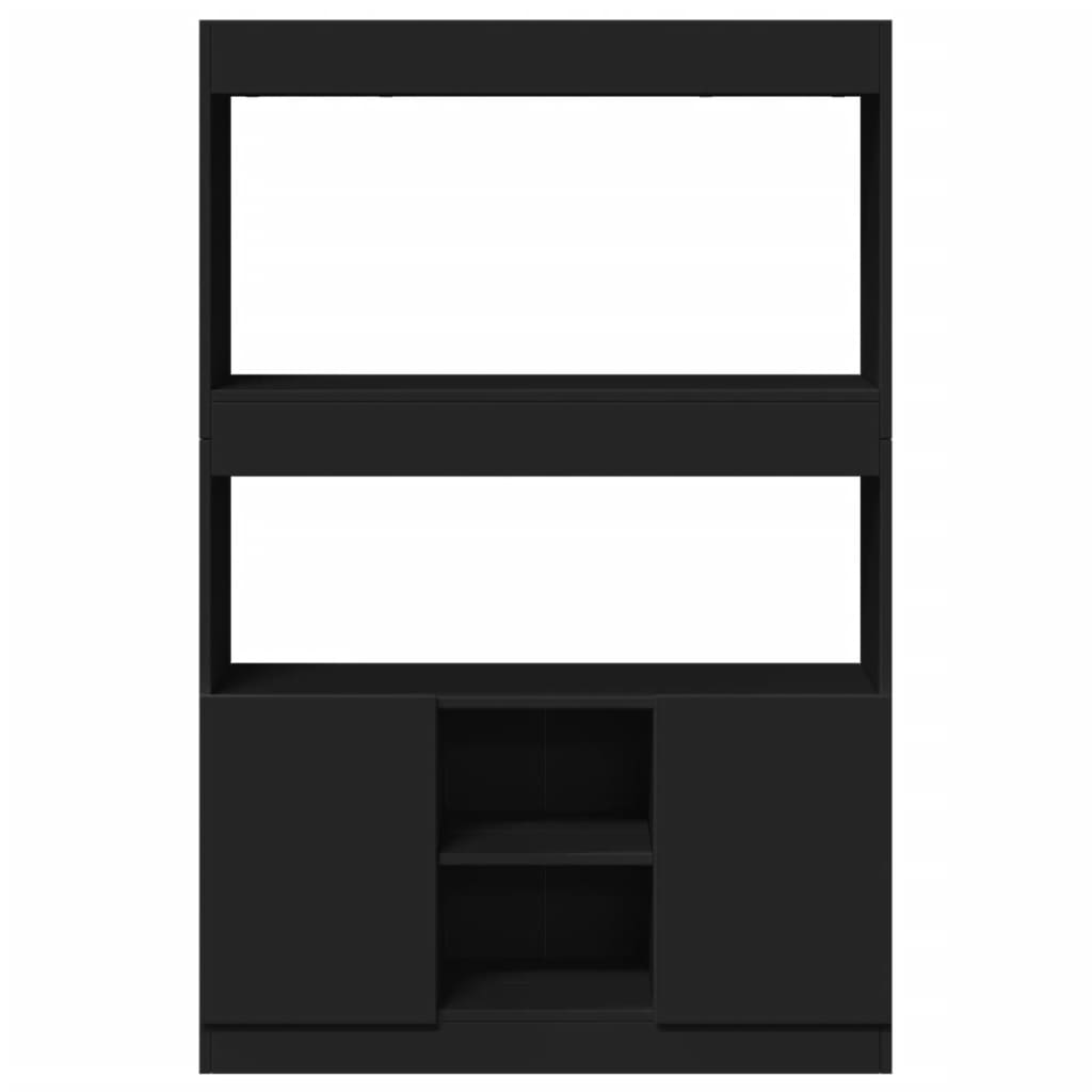 vidaXL Ντουλάπι Μαύρο 92x33x140 εκ. από Επεξεργασμένο Ξύλο