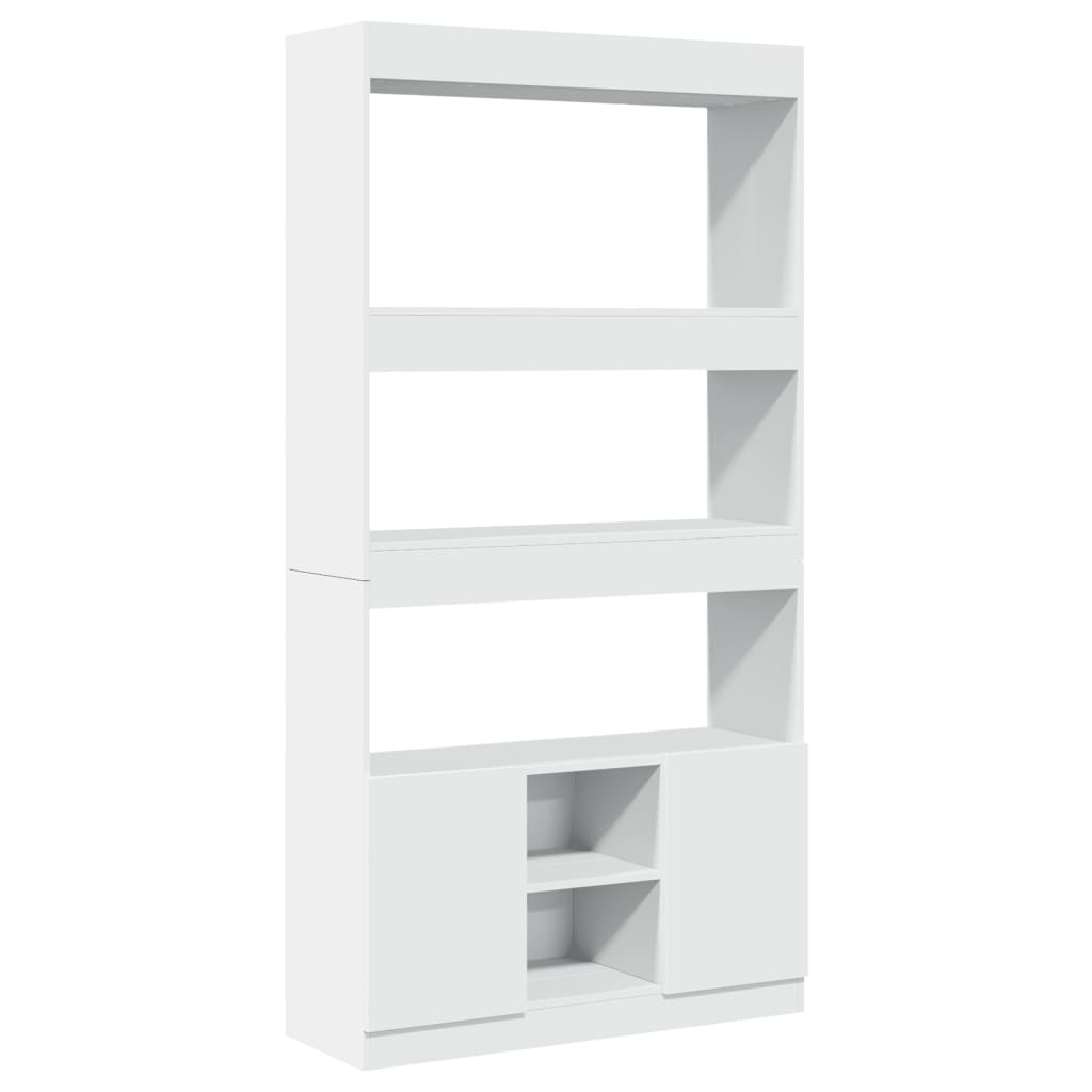 vidaXL Ντουλάπι Λευκό 92x33x180εκ. από Επεξεργασμένο Ξύλο