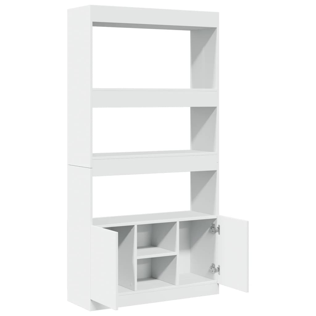 vidaXL Ντουλάπι Λευκό 92x33x180εκ. από Επεξεργασμένο Ξύλο