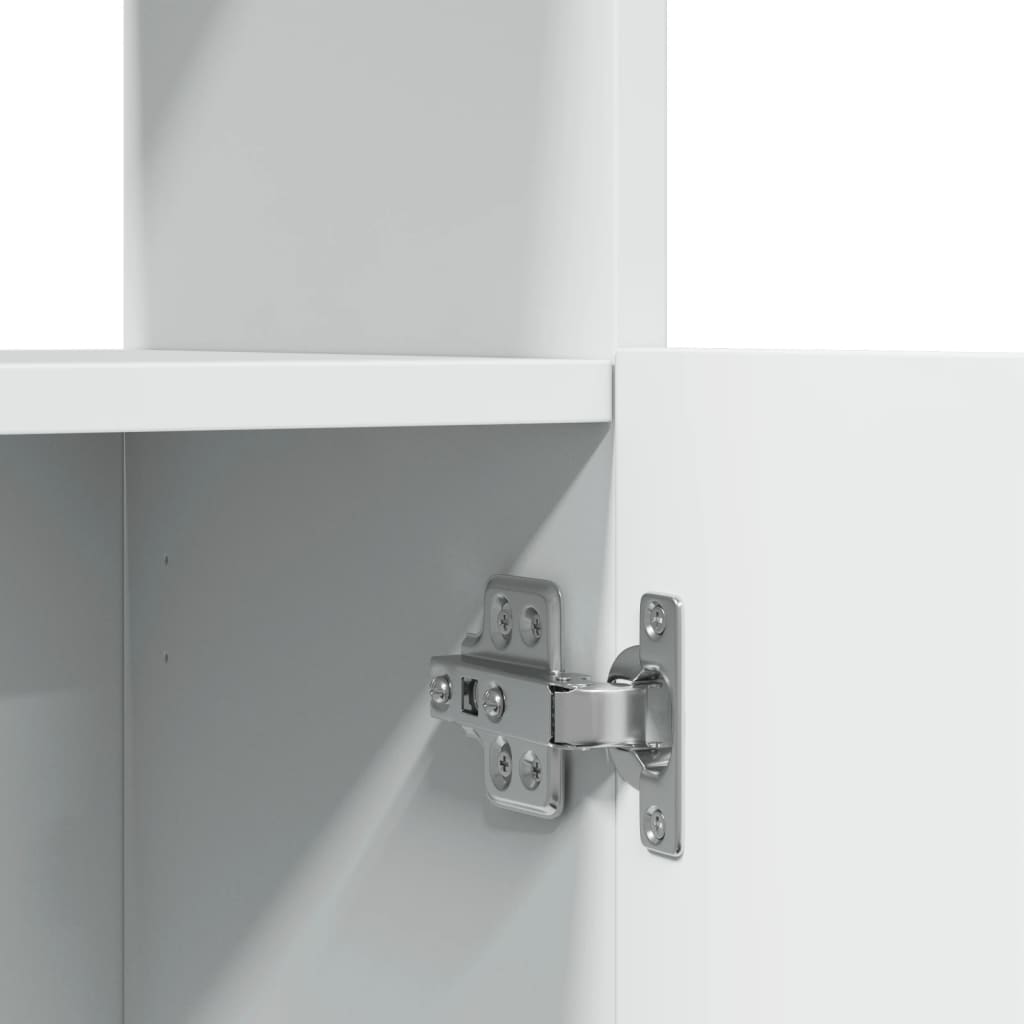 vidaXL Ντουλάπι Λευκό 92x33x180εκ. από Επεξεργασμένο Ξύλο