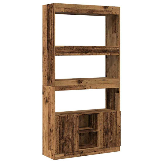 vidaXL Ντουλάπι Όψη Παλαιού Ξύλου 92x33x180 εκ. Επεξεργασμένο Ξύλο