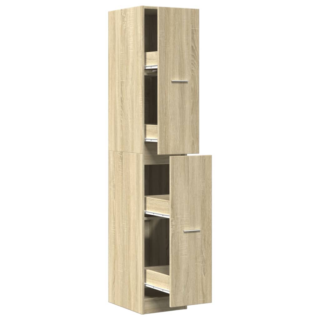 vidaXL Συρταριέρα Γενικής Χρήσης Sonoma Δρυς 30x41x174,5εκ Επεξ. Ξύλο
