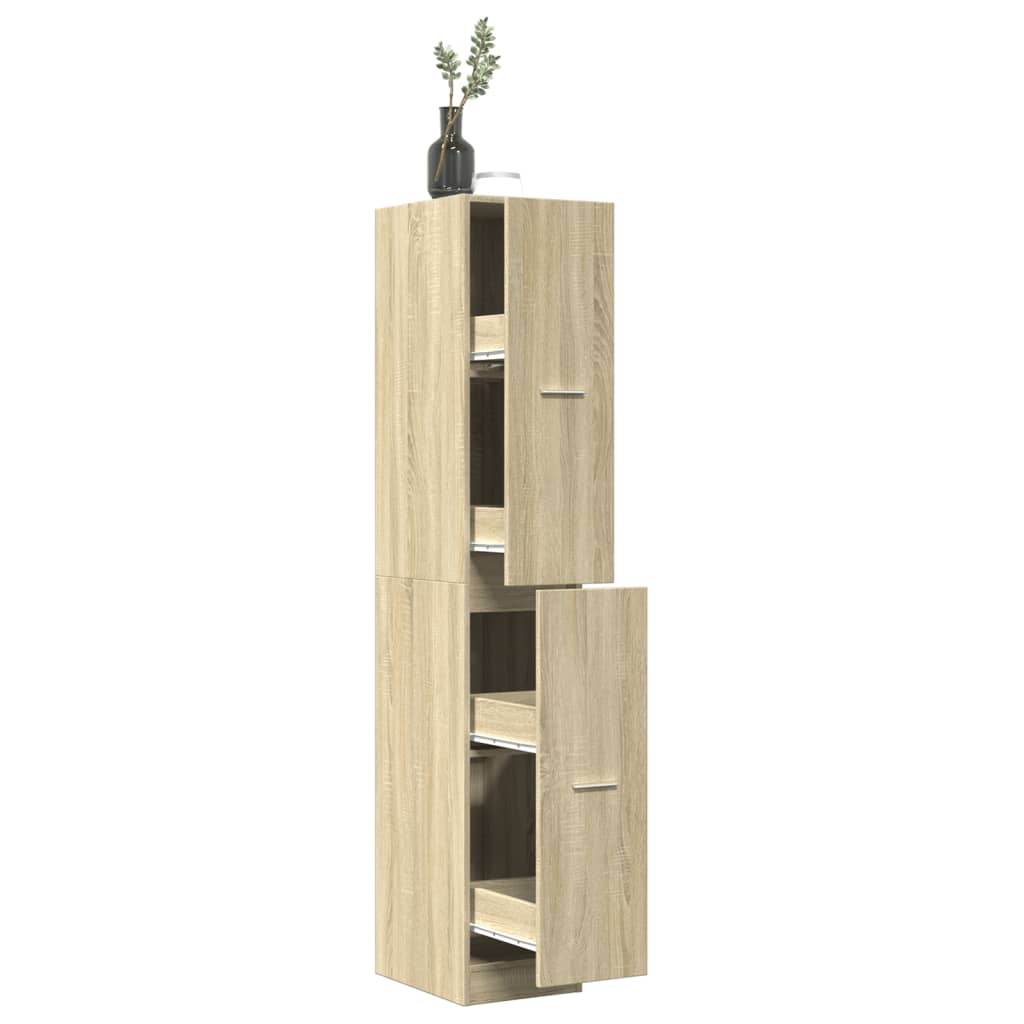 vidaXL Συρταριέρα Γενικής Χρήσης Sonoma Δρυς 30x41x174,5εκ Επεξ. Ξύλο