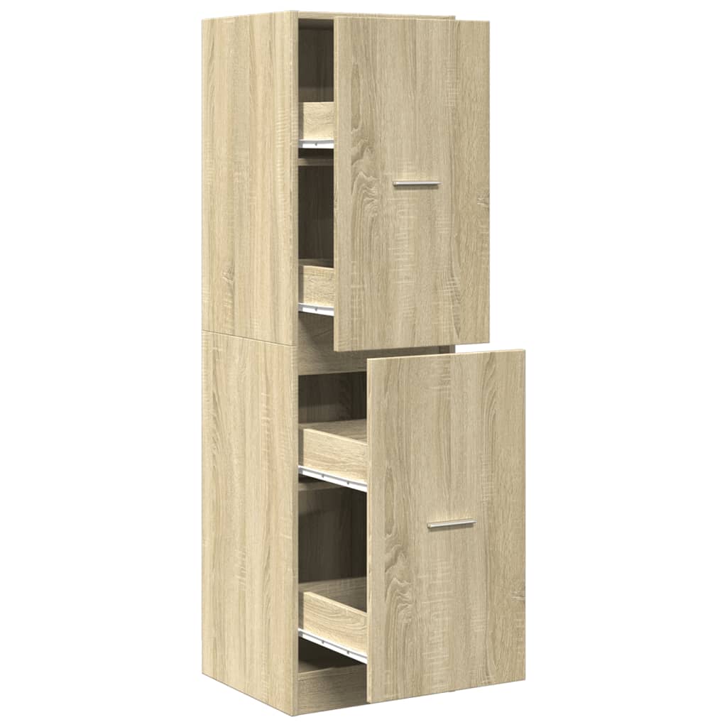 vidaXL Συρταριέρα Γενικής Χρήσης Sonoma Δρυς 40x41x144,5εκ Επεξ. Ξύλο