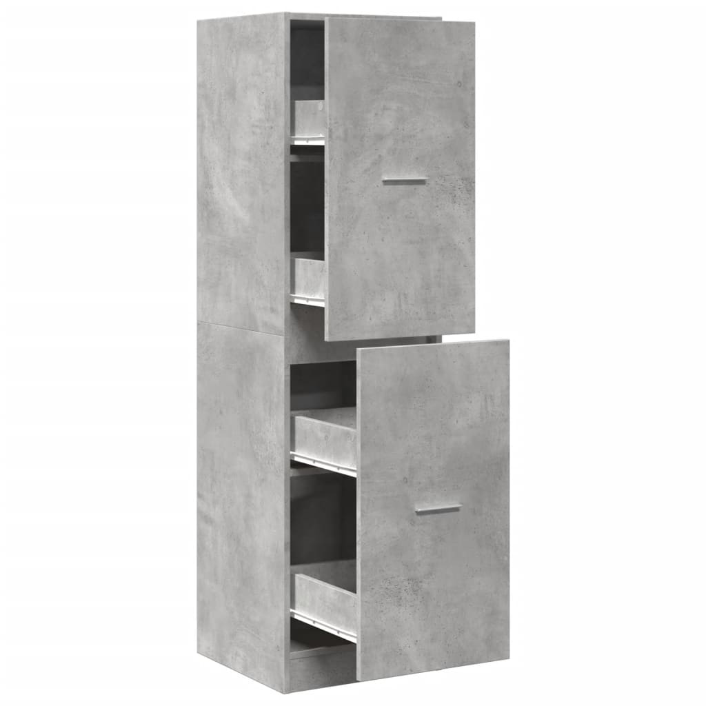 vidaXL Συρταριέρα Γενικής Χρήσης Γκρι Σκυρ.40x41x144,5 εκ. Επεξ. Ξύλο