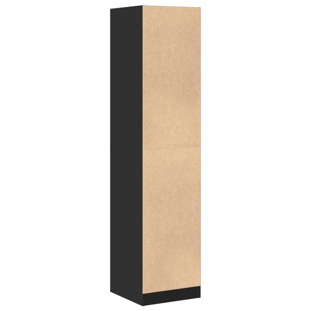 vidaXL Συρταριέρα Γενικής Χρήσης Μαύρο 40x41x174,5 εκ. Επεξ. Ξύλο