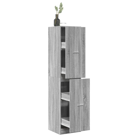 vidaXL Συρταριέρα Γενικής Χρήσης Γκρι Sonoma 40x41x174,5 εκ.Επεξ. Ξύλο