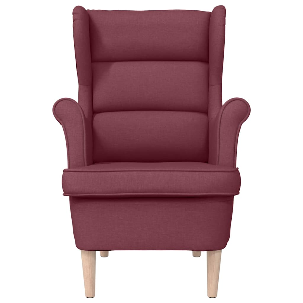 vidaXL πολυθρόνα Wine Red 74x84x100 cm Ύφασμα