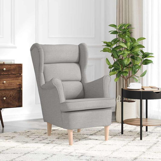 vidaXL πολυθρόνα Cloud Grey 74x84x100 cm Ύφασμα