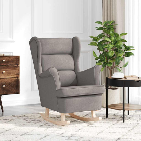 vidaXL Κουνιστή καρέκλα Taupe 74x90x102 cm Ύφασμα