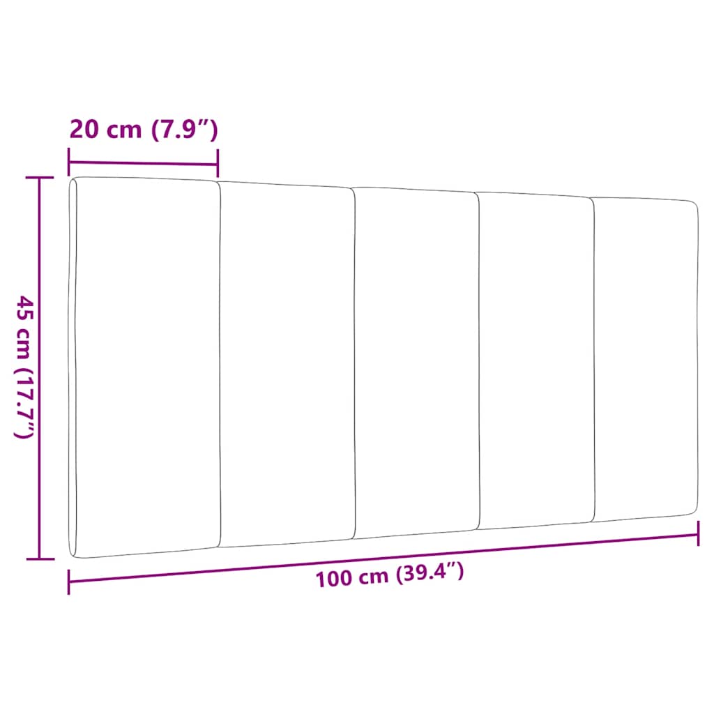 vidaXL Μαξιλάρι για Κεφαλάρι Hanko Taupe 100 εκ. Υφασμάτινο