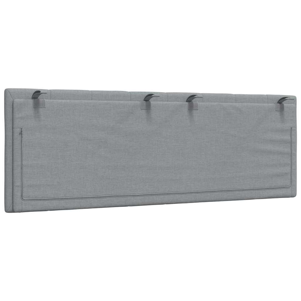 vidaXL Μαξιλάρι για Κεφαλάρι Hanko Ανοιχτό Γκρι 140 εκ. Υφασμάτινο