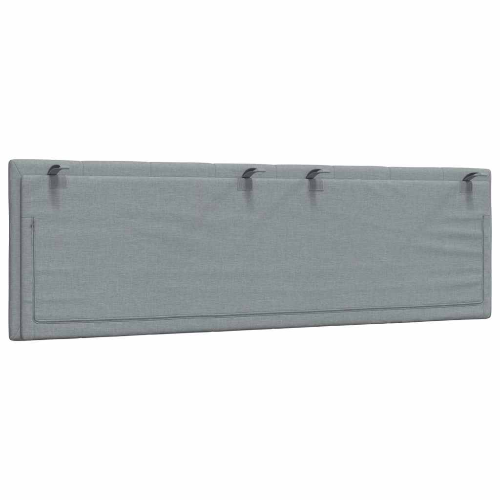 vidaXL Μαξιλάρι για Κεφαλάρι Hanko Ανοιχτό Γκρι 160 εκ. Υφασμάτινο