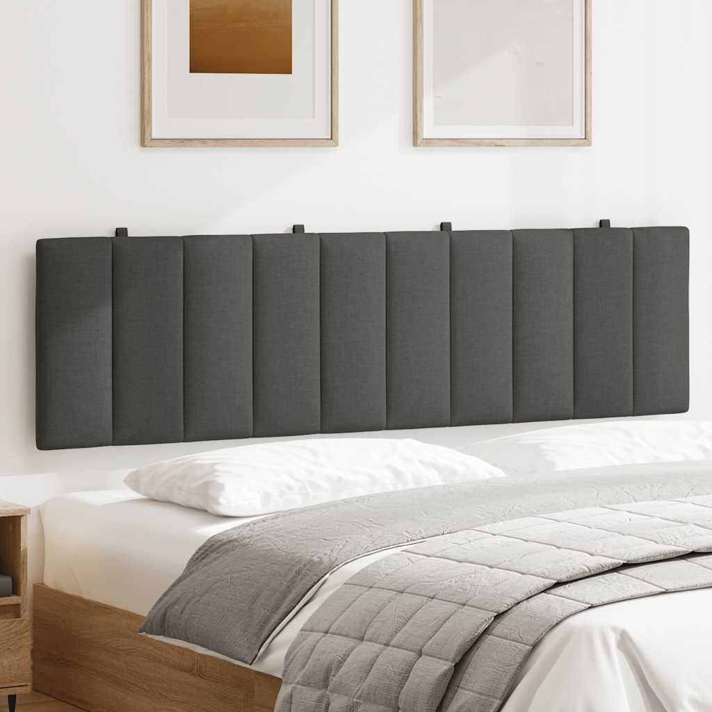 vidaXL Μαξιλάρι για Κεφαλάρι Hanko Σκούρο Γκρι 180 εκ. Υφασμάτινο