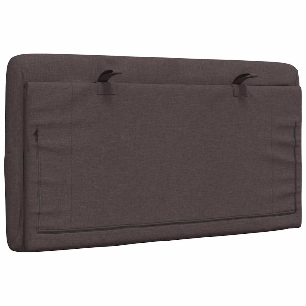vidaXL Μαξιλάρι για Κεφαλάρι Σκούρο Καφέ 90 εκ. Υφασμάτινο