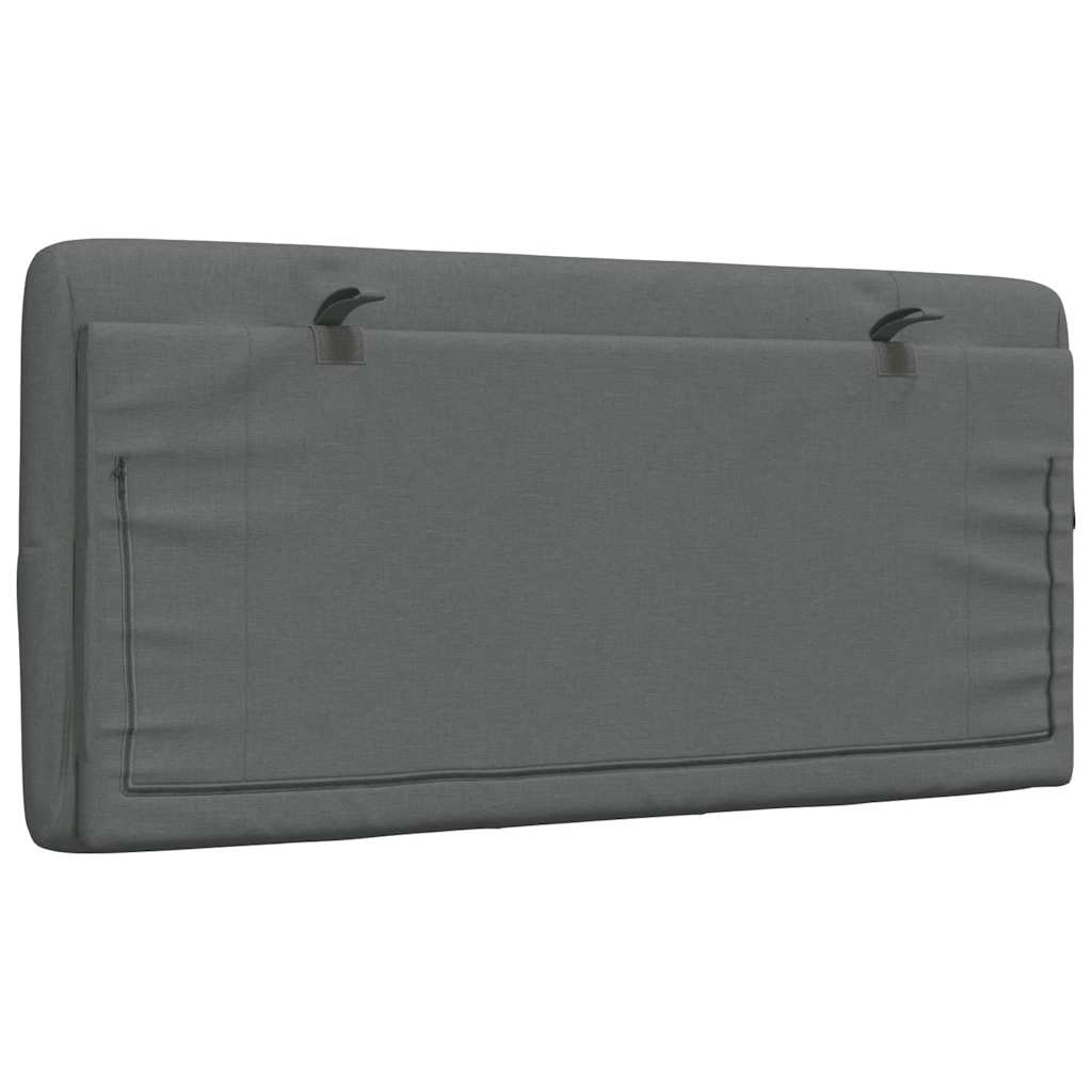 vidaXL Μαξιλάρι για Κεφαλάρι Σκούρο Γκρι 100 εκ. Υφασμάτινο