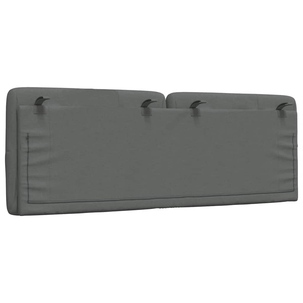 vidaXL Μαξιλάρι για Κεφαλάρι Σκούρο Γκρι 120 εκ. Υφασμάτινο