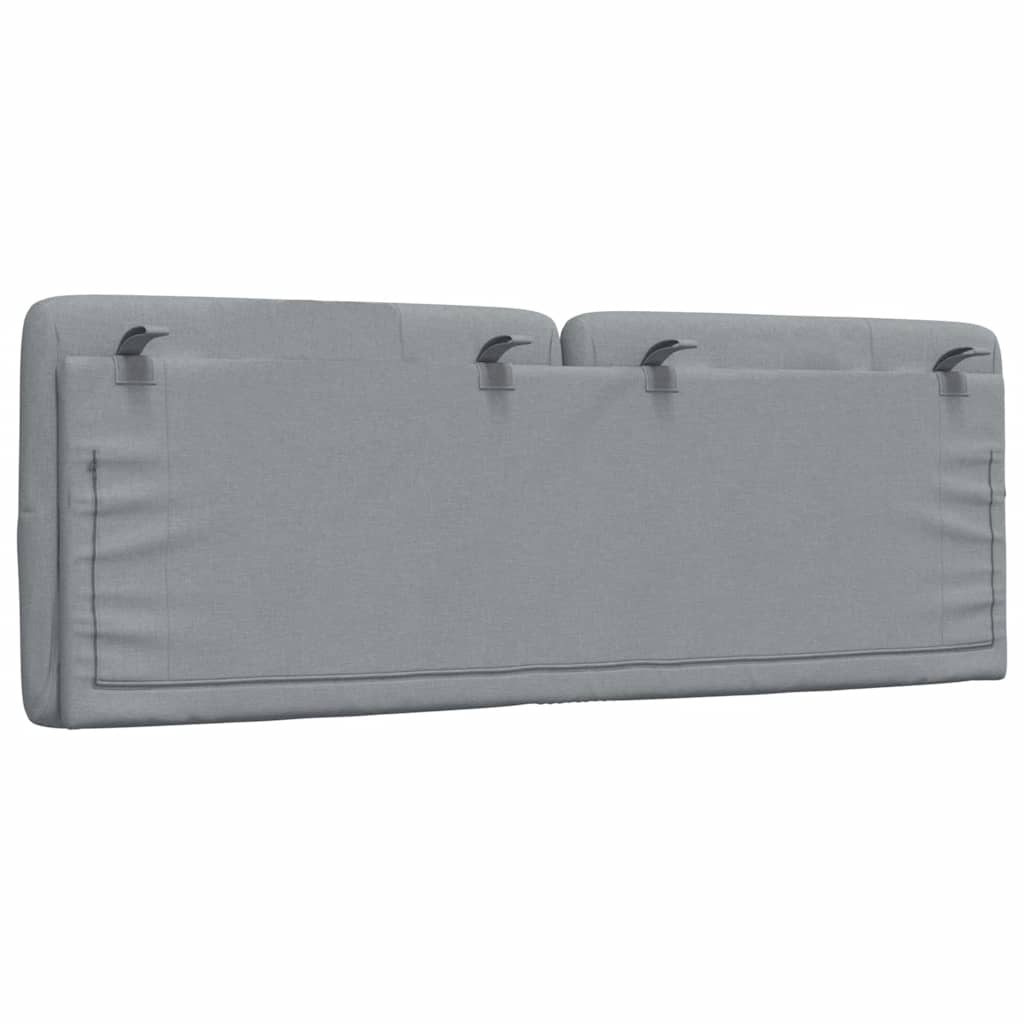 vidaXL Μαξιλάρι για Κεφαλάρι Ανοιχτό Γκρι 140 εκ. Υφασμάτινο