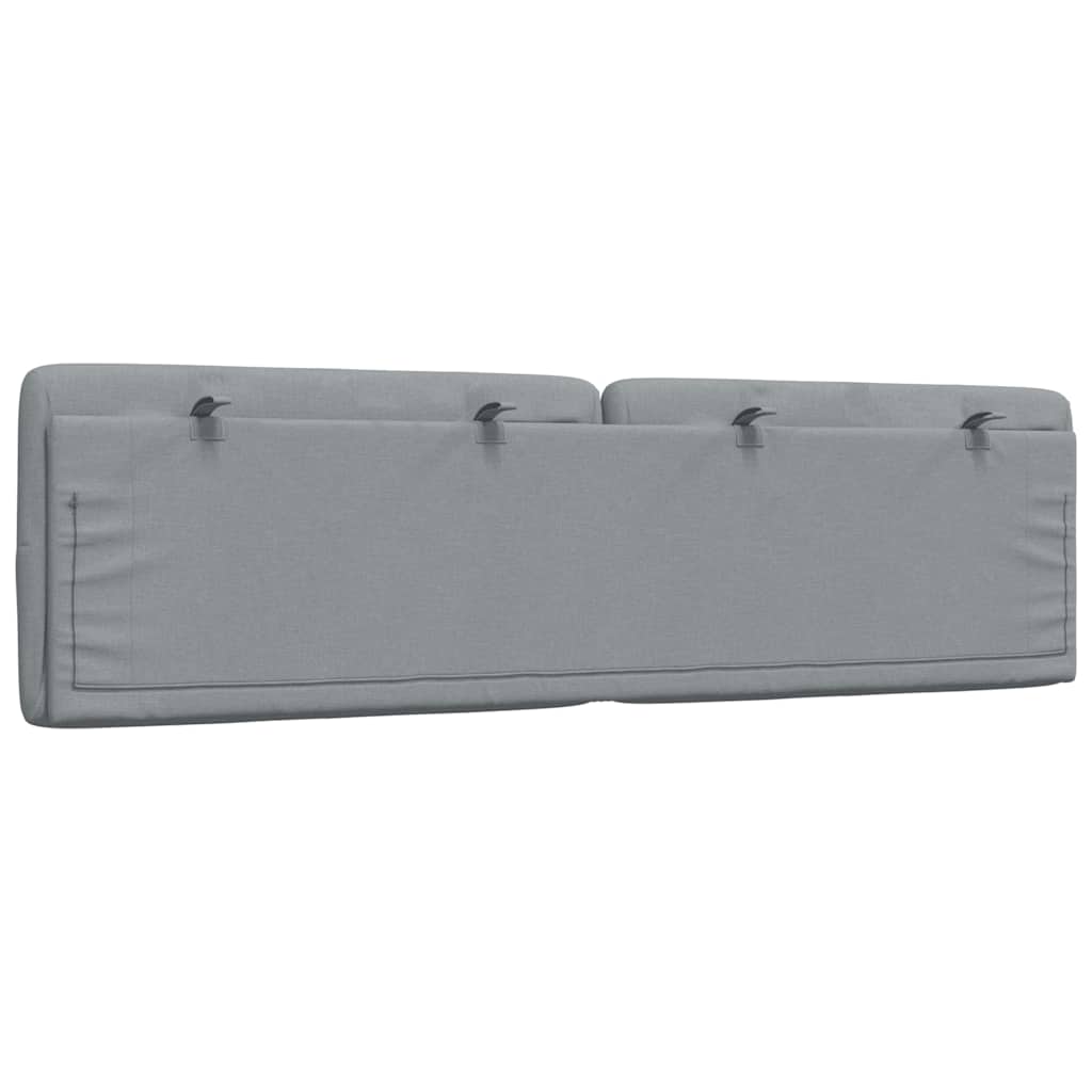 vidaXL Μαξιλάρι για Κεφαλάρι Ανοιχτό Γκρι 180 εκ. Υφασμάτινο