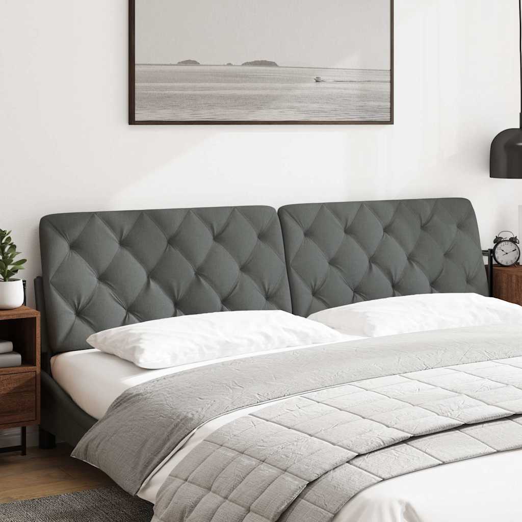 vidaXL Μαξιλάρι για Κεφαλάρι Σκούρο Γκρι 200 εκ. Υφασμάτινο