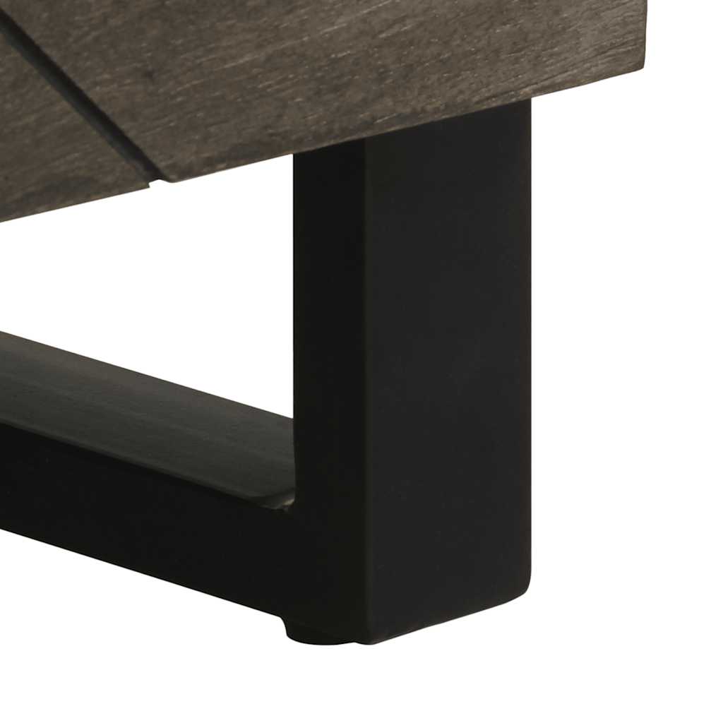 vidaXL Μπουφέδες 2 τεμ. Μαύροι 60x33x75 εκ. από Μασίφ Ξύλο Μάνγκο
