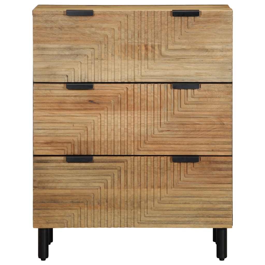 vidaXL Sideboards 2 τεμάχια καφέ 60x33x75 cm μασίφ ξύλο Mango