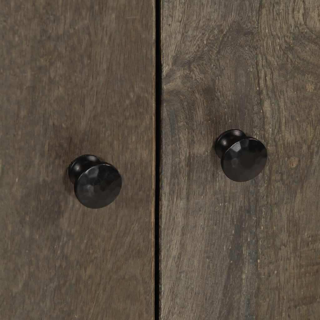 vidaXL 3 τεμαχίων Sideboards ανοιχτό γκρι μασίφ ξύλο Mango