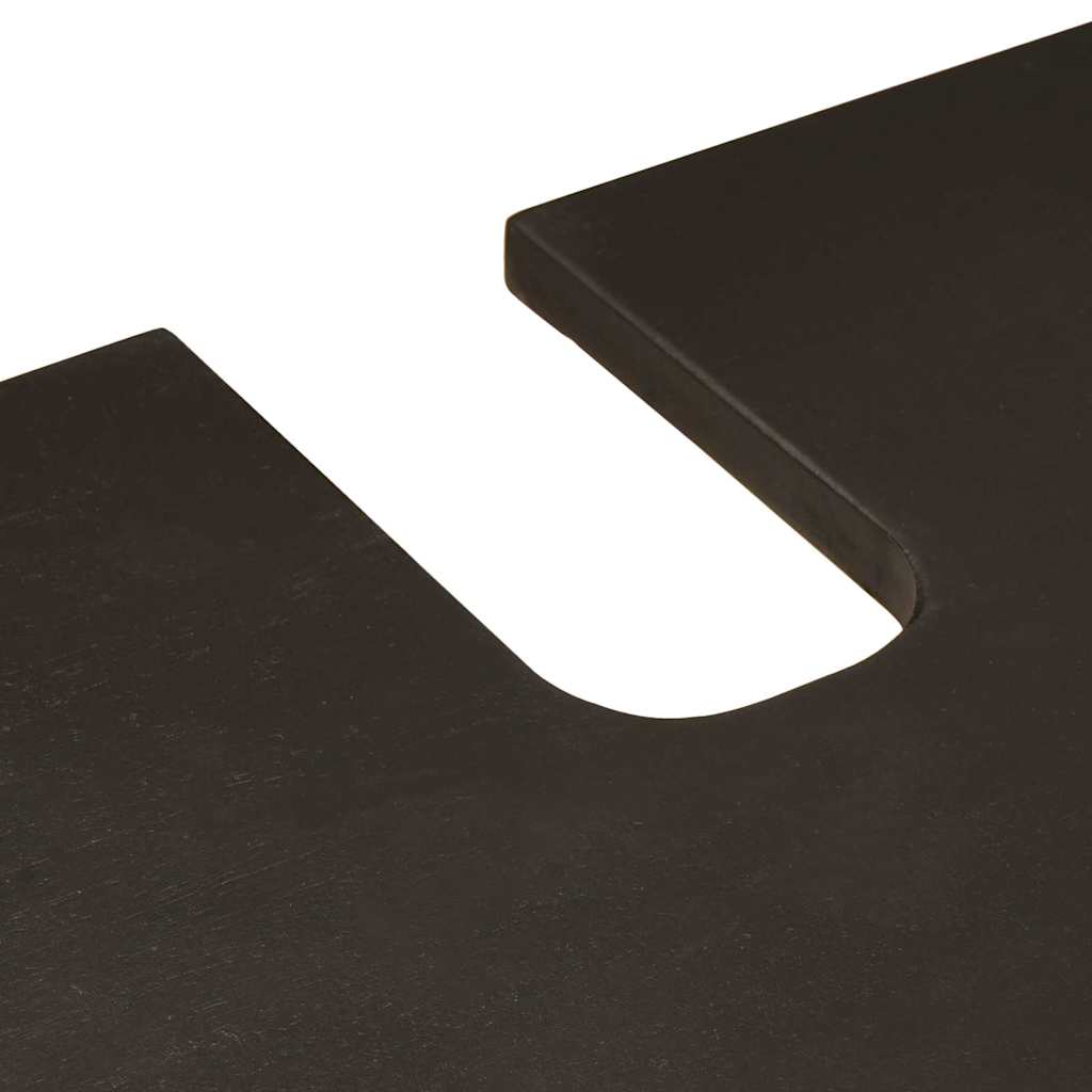 vidaXL Σετ επίπλων μπάνιου 4 pcs Μαύρο και Χρυσό 38 x 33 x 160 εκ.