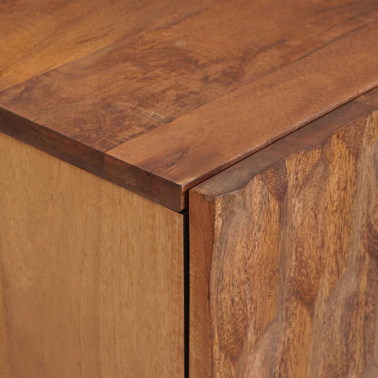 vidaXL Σετ Μπάνιου με αποθήκευση 2 pcs Καφέ Ακακία Στερεό ξύλο μάνγκο