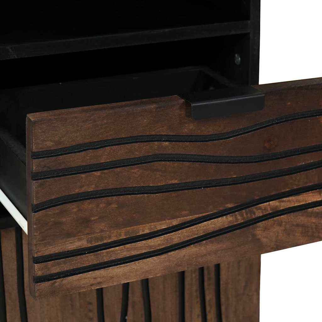 vidaXL Σετ Επίπλων Μπάνιου με ράφι 3 pcs Καφέ καρυδί 38 x 33 x 160 εκ.