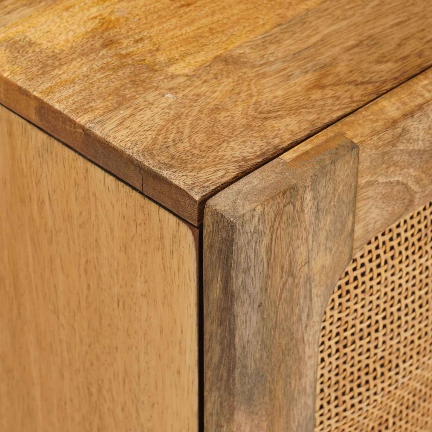 vidaXL Σετ Μπάνιου με συρτάρι με ράφι Φυσικό Στερεό ξύλο μάνγκο