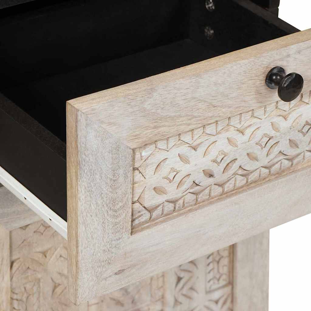 vidaXL Σετ Επίπλων Μπάνιου με συρτάρι 3 pcs Λευκό 38 x 33 x 160 εκ.