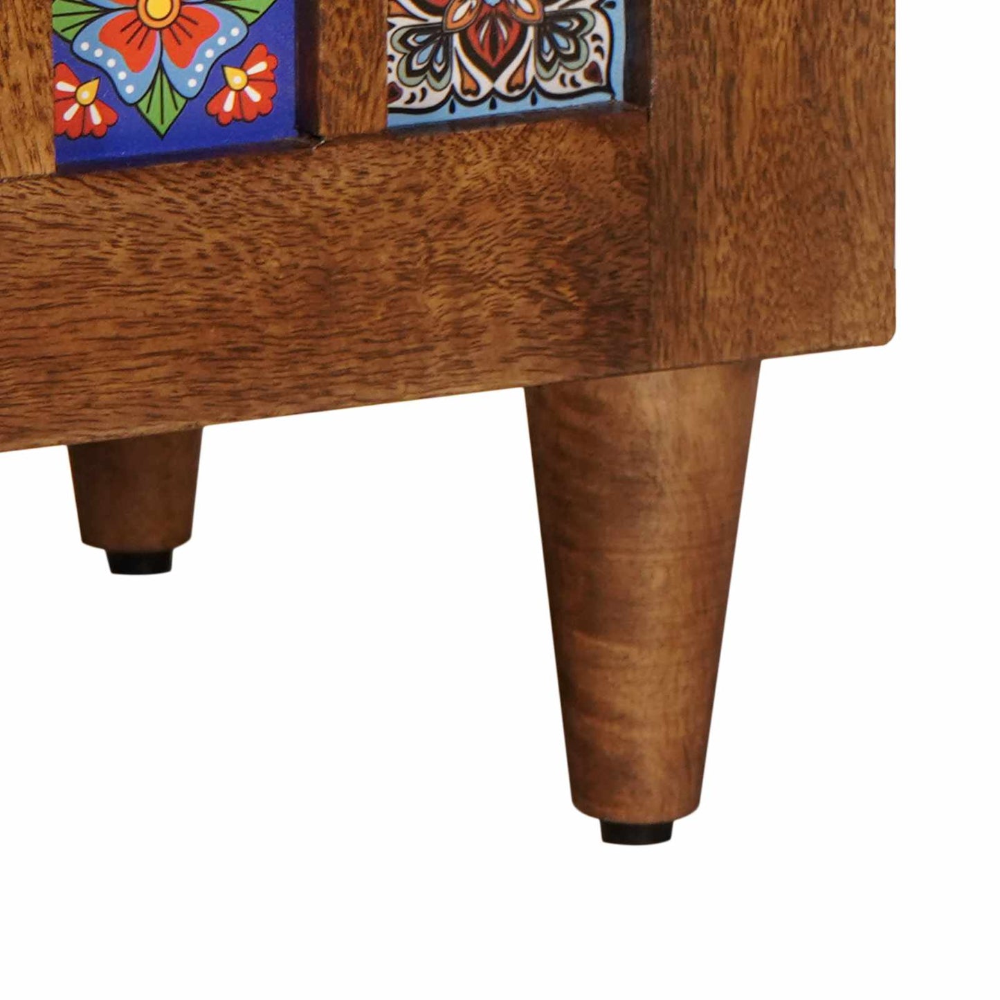 vidaXL Σετ Επίπλων Μπάνιου με συρτάρι 3 pcs Καρυδιά Στερεό ξύλο μάνγκο