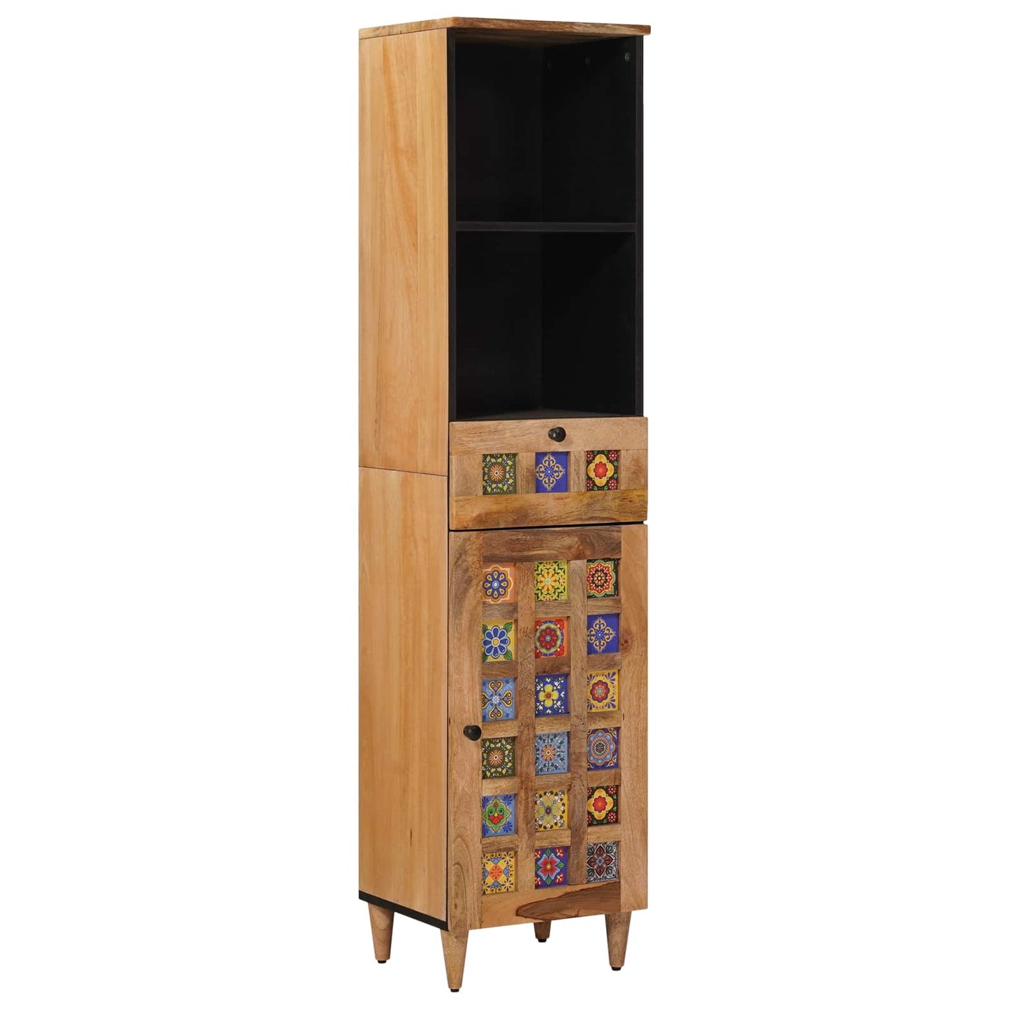 vidaXL Σετ Επίπλων Μπάνιου 3 τμχ. Φυσικό 38 x 33 x 160 εκ.