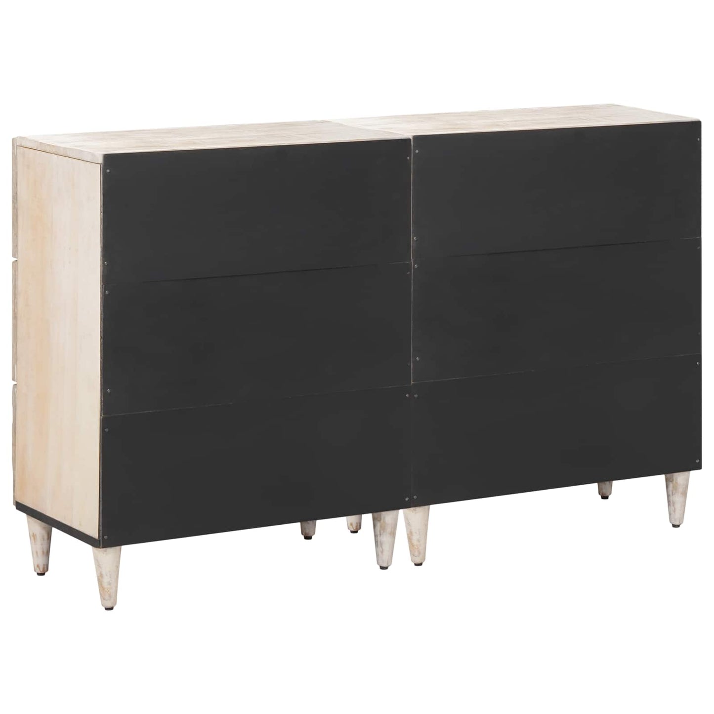 vidaXL Πλαϊνό γραφείο 2 pcs Λευκό 60 x 33,5 x 75 εκ.