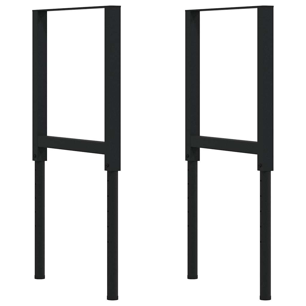 πάγκος εργασίας vidaXL 80x60x(71,5-98) cm Μασίφ Ξύλο Δρυς