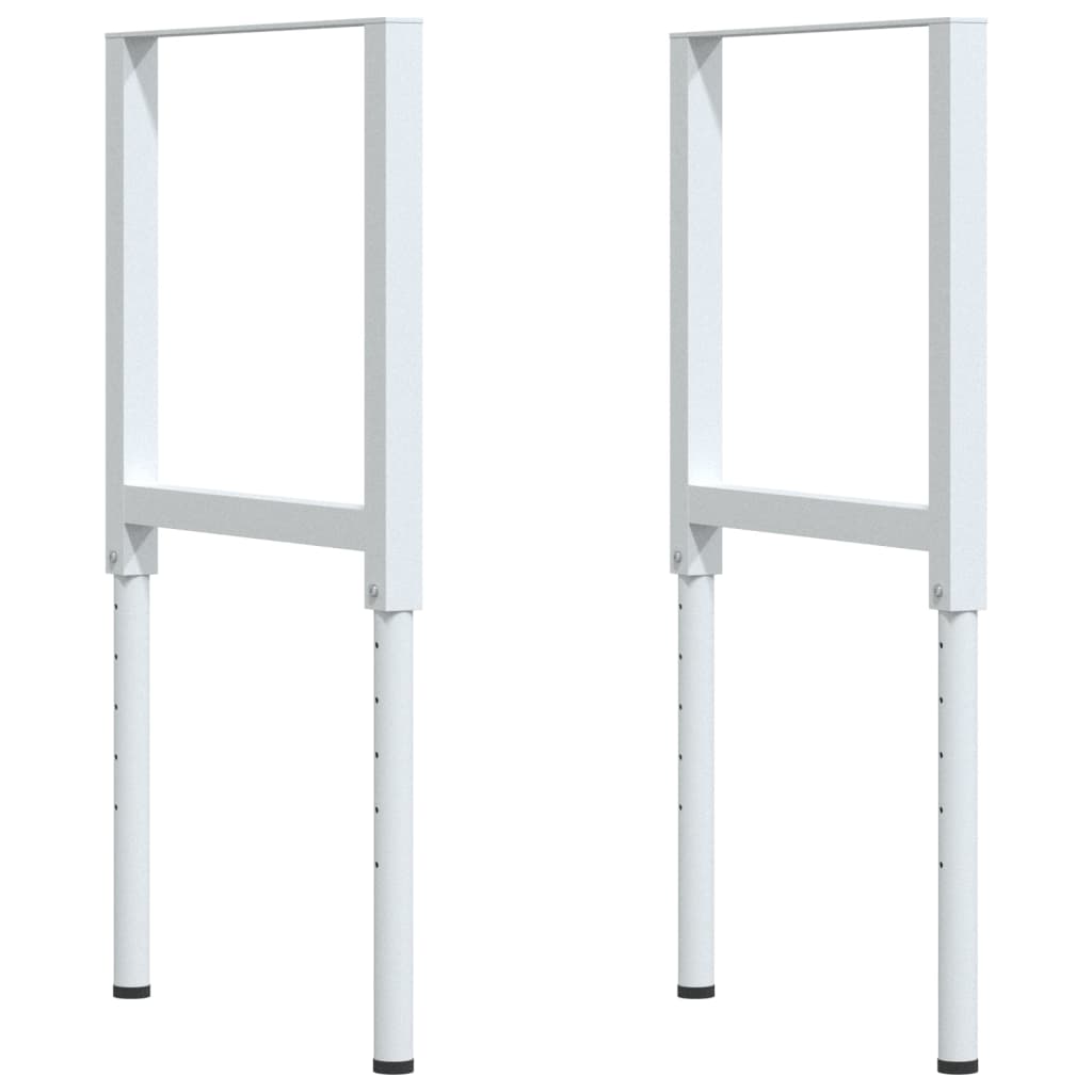 vidaXL Πάγκος Εργασίας Ορθογώνιος 100x60x(73-99,5) εκ Μασίφ Ξύλο Οξιάς