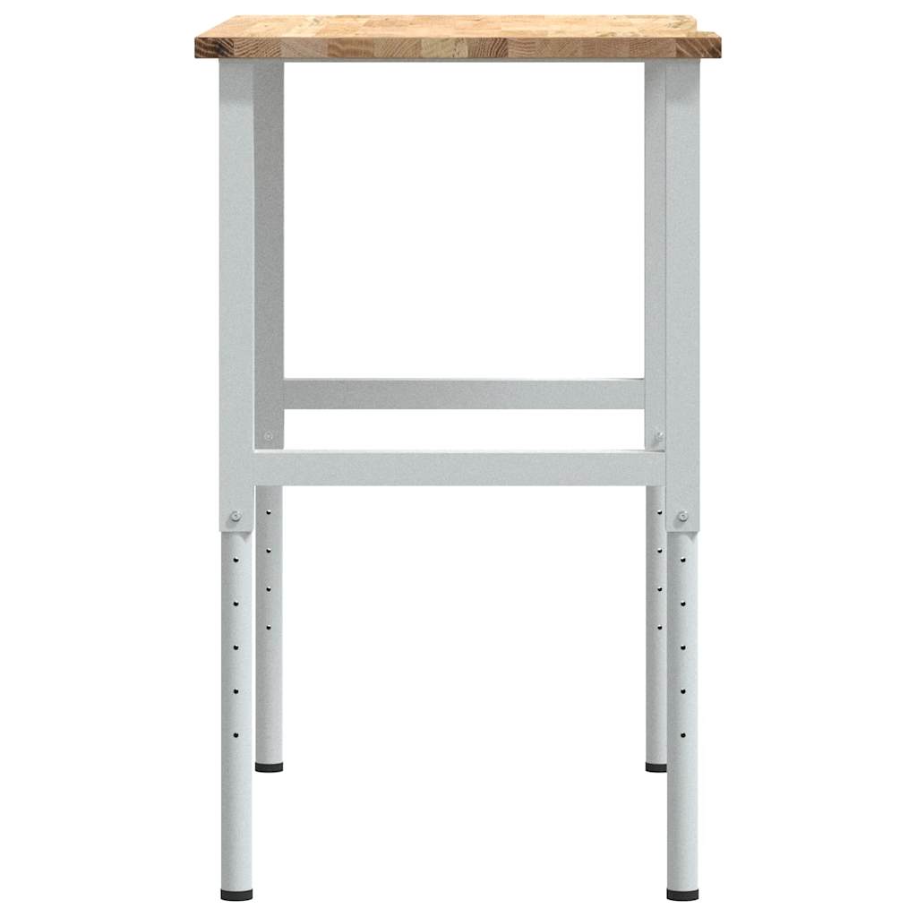 VidaXL Πάγκος Εργασίας 100x60x(71,5-98) cm Μασίφ Ξύλο Δρυς