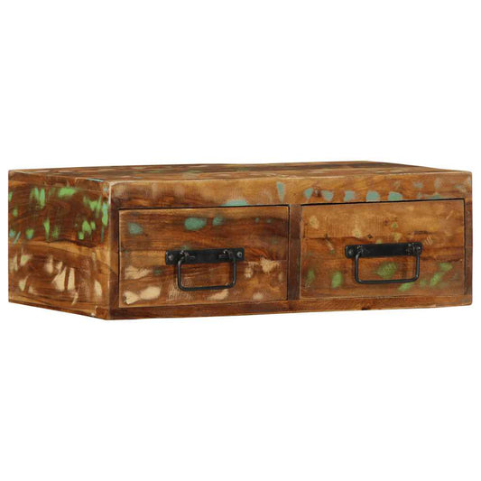 vidaXL Επίτοιχο ντουλάπι τηλεόρασης 60x30x19cm Ξύλο μασίφ αναγεννημένο