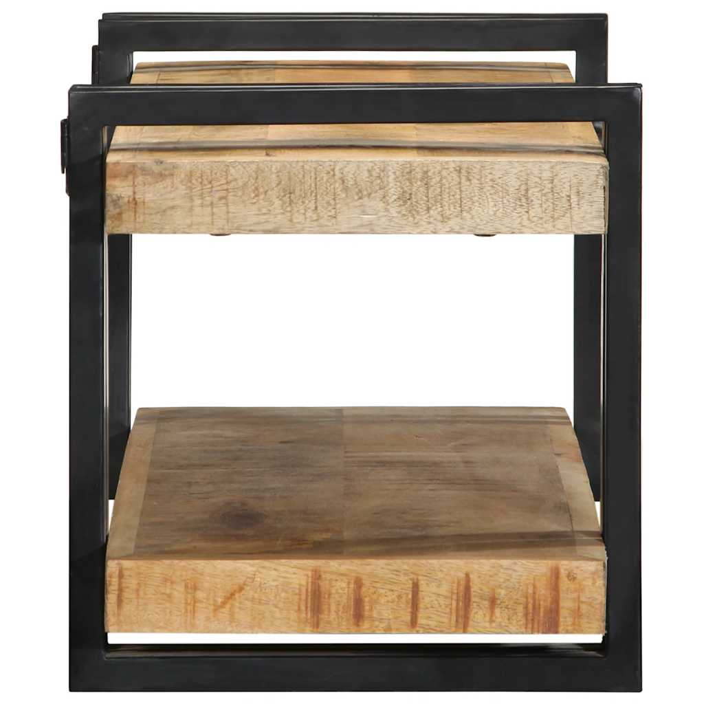 vidaXL Ράφι τοίχου 70x33x35 cm Στερεό ακατέργαστο ξύλο Mango