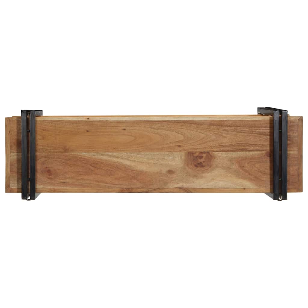vidaXL Ράφι τοίχου 110x33x45 cm Μασίφ ξύλο ακακίας