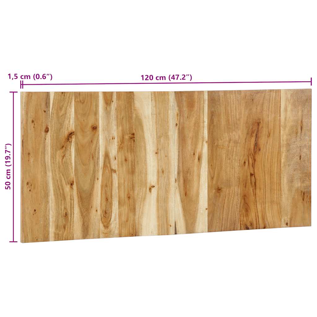 vidaXL κεφαλάρι 120 cm από μασίφ ξύλο ακακίας