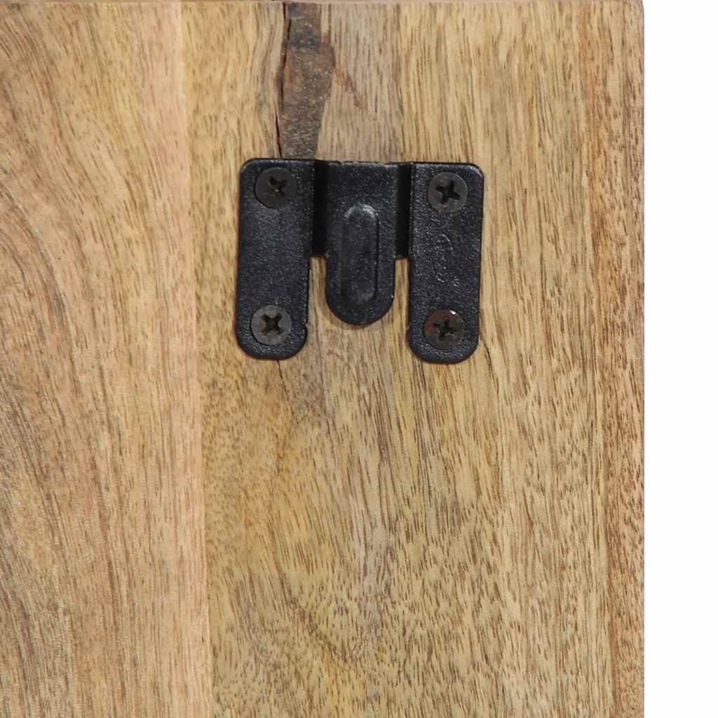 vidaXL Κομοδίνο 50x27x50 cm Στερεό ακατέργαστο ξύλο Μάνγκο