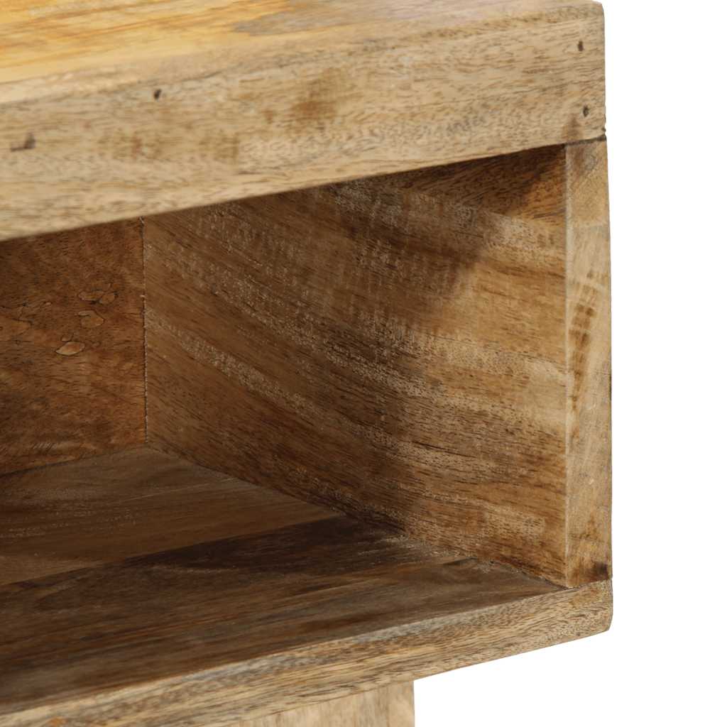 vidaXL Κομοδίνο 50x27x50 cm Στερεό ακατέργαστο ξύλο Μάνγκο