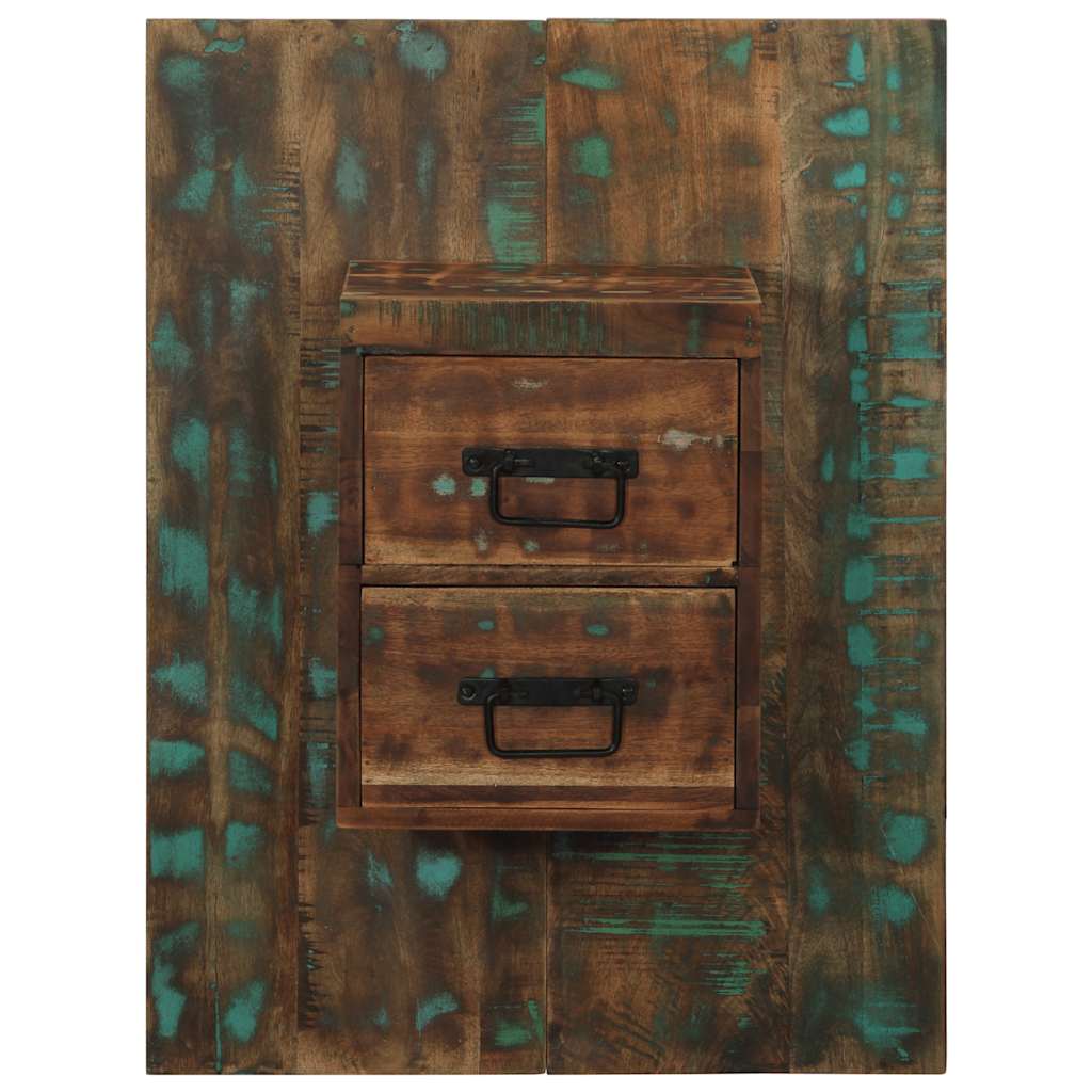 vidaXL Κομοδίνο Πολύχρωμο ντουλάπι 60x32x80cm Στερεό ξύλο αναγεννημένο