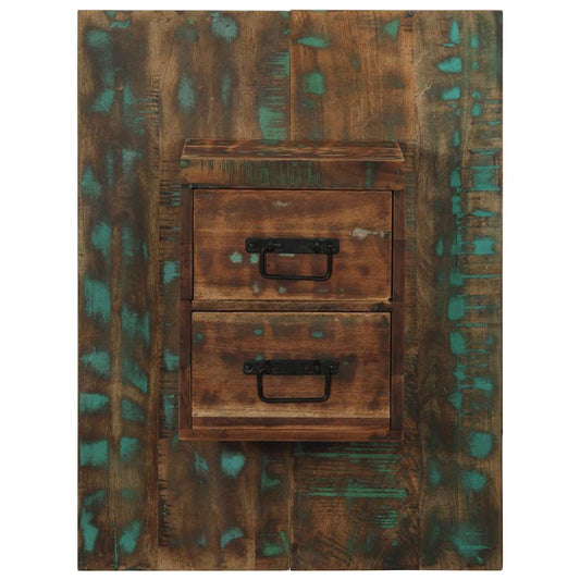 vidaXL Κομοδίνο Πολύχρωμο ντουλάπι 60x32x80cm Στερεό ξύλο αναγεννημένο