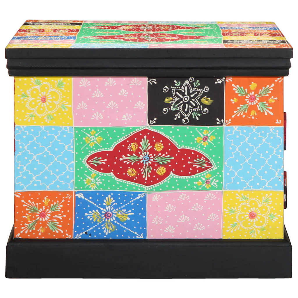 vidaXL Τραπεζάκι σαλονιού πολύχρωμο 90x50x40 cm μασίφ ξύλο Mango