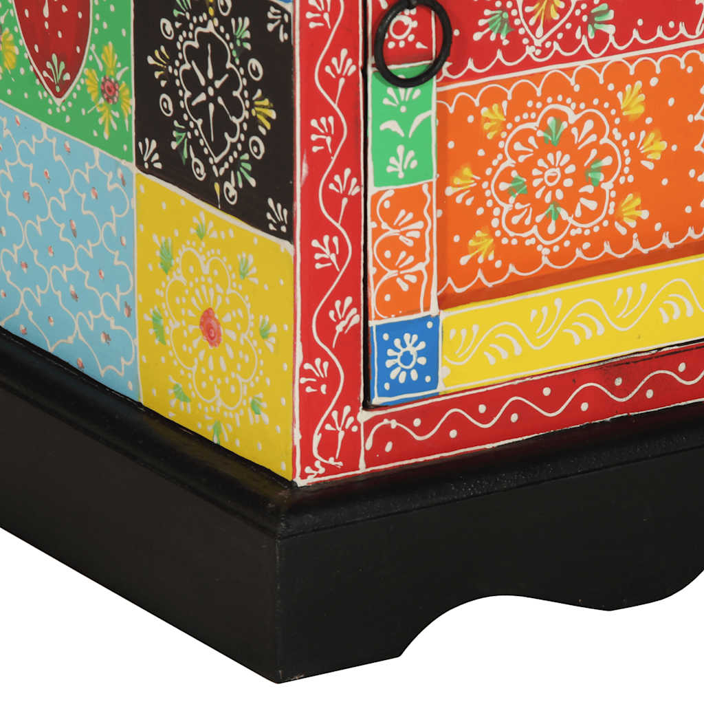 vidaXL Κομοδίνο Πολύχρωμο 40x35x45 cm από μασίφ ξύλο Mango