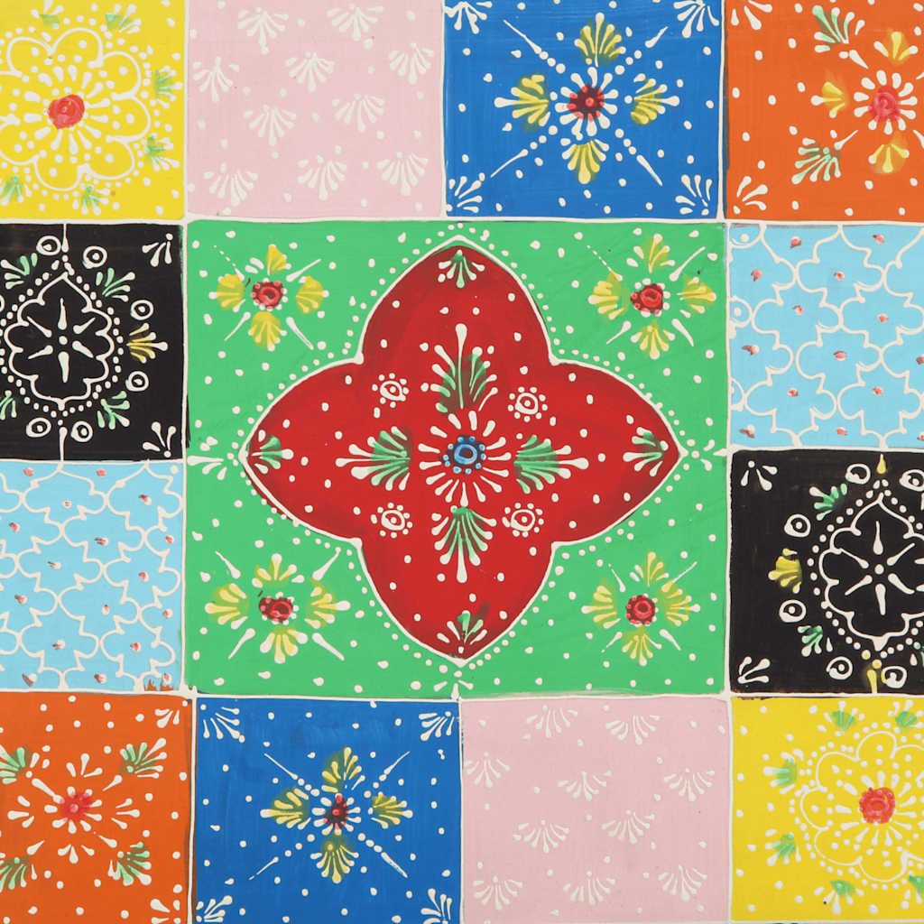 vidaXL Κομοδίνο Πολύχρωμο 40x35x45 cm από μασίφ ξύλο Mango