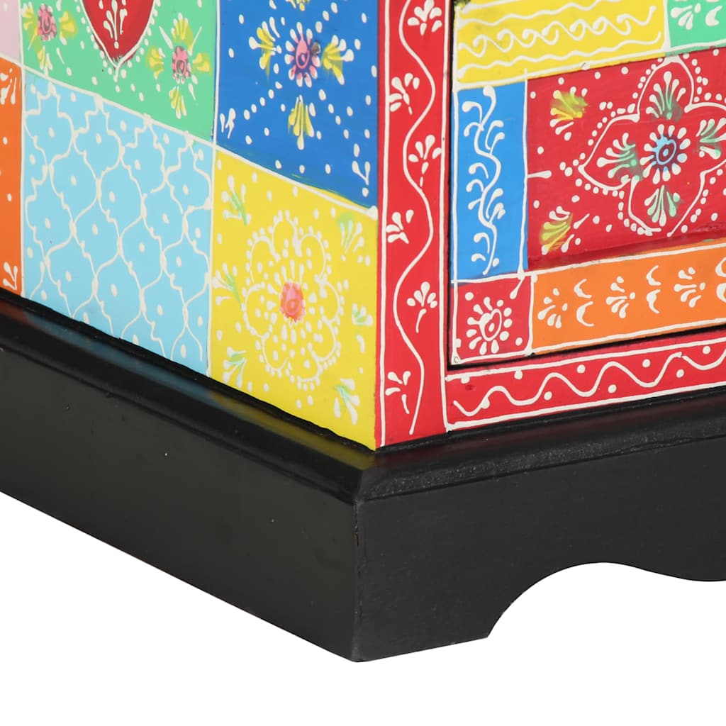 vidaXL Κομοδίνο 2 pcs Πολύχρωμο 40 x 35 x 45 εκ. Μασίφ ξύλο μάνγκο